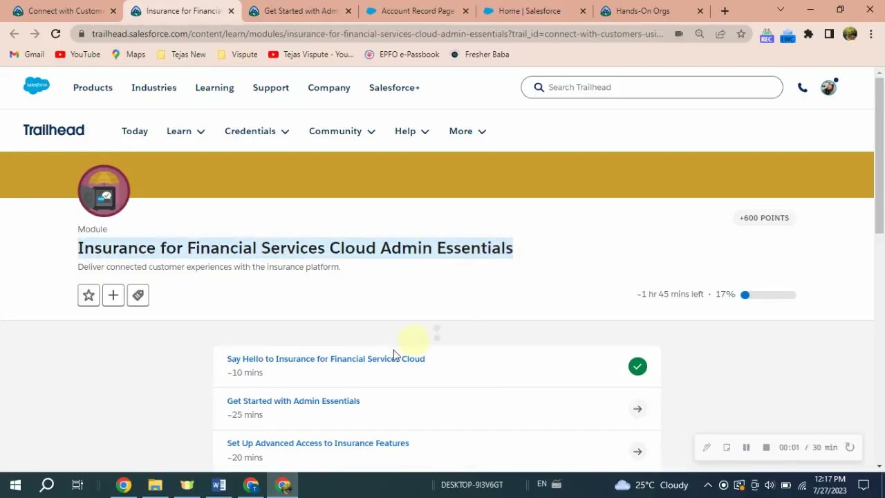 Get Started with Admin Essentials | Insurance for Financial Services Cloud Admin Essentials