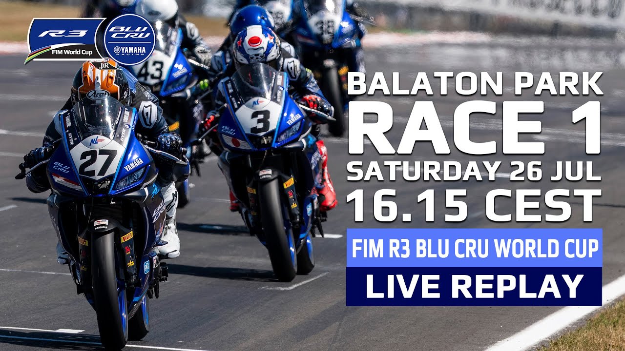 2025 FIM R3 BLU CRU World Cup Live Replay - Round 4, Race 1, Balaton Park