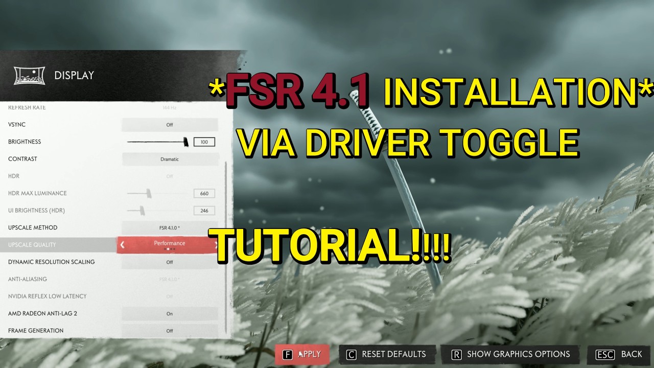 HOW TO INSTALL FSR 4.1 VIA THE DRIVER TOGGLE RDNA 4 TUTORIAL | 9070XT