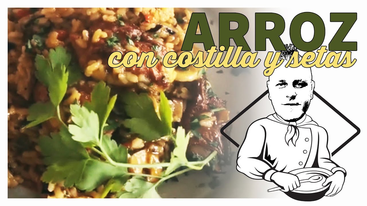 ✨ARROZ CON COSTILLA y setas😋😋😋, RECETA Arroz muy FÁCIL de Andrés Mora!!!✌