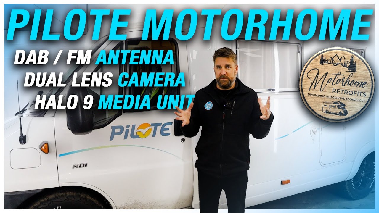 Pilote Motorhome | Установлены камера с двумя объективами, антенна DAB/FM и цифровое медиаустройс...