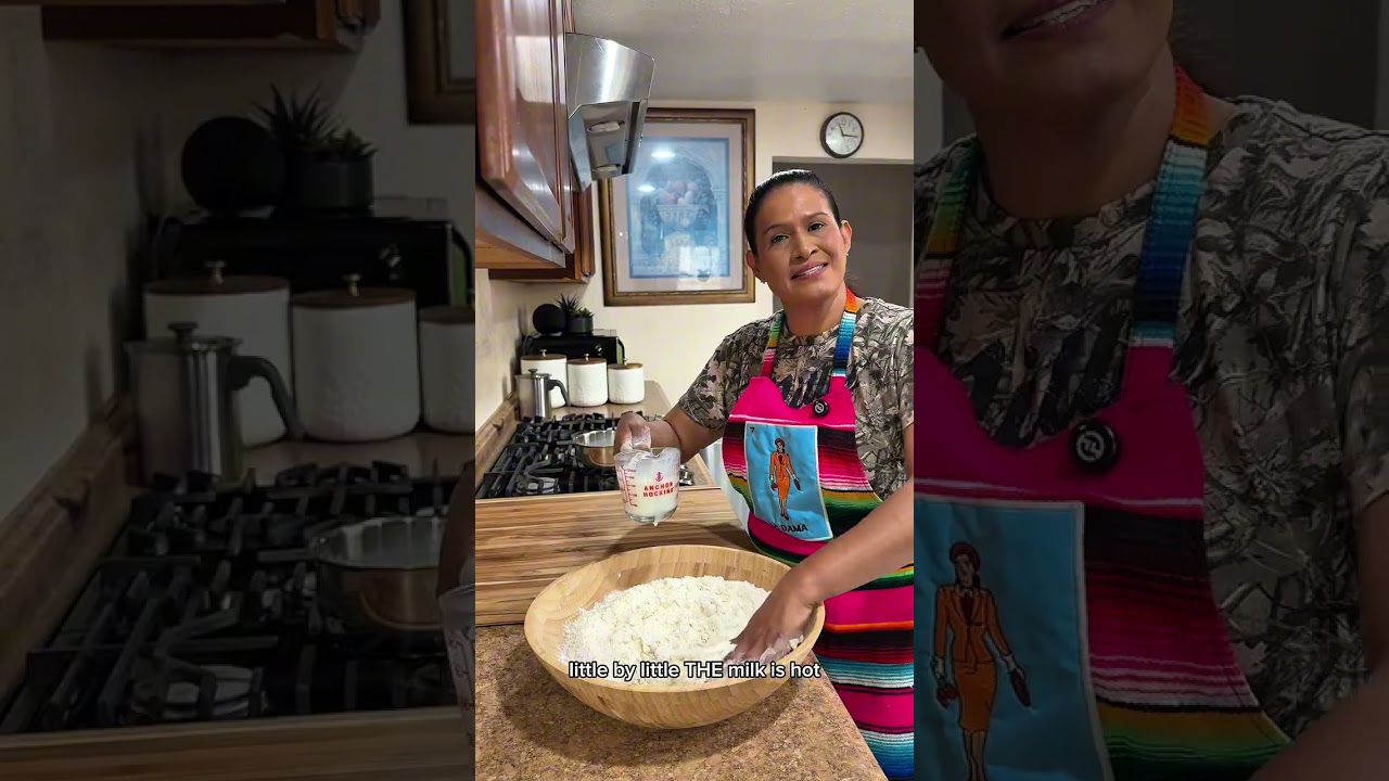 Receta de tortillas de harina con mantequilla y leche 