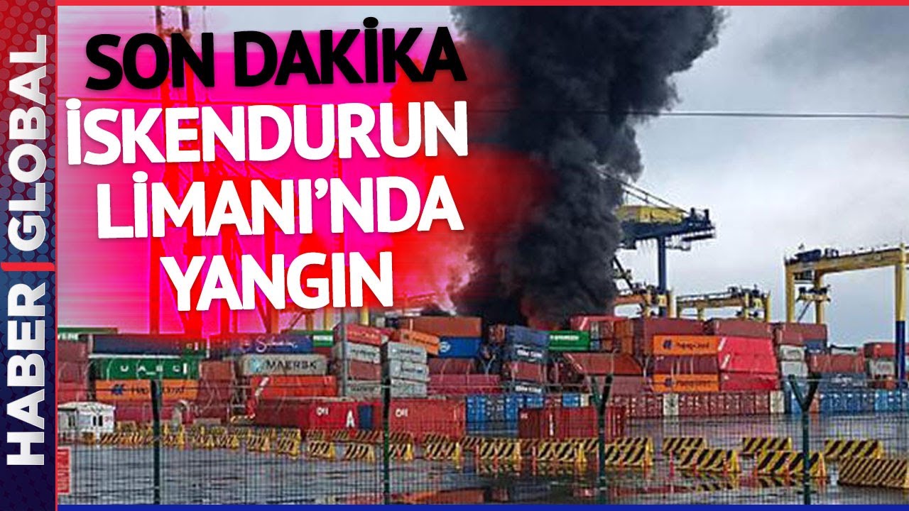 SON DAKİKA | Depremin Ardından İskenderun Limanı'nda Yangın
