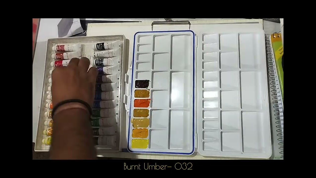 Let&rsquo;s fill my watercolor palette &mdash; featuring warm tones. #watercolor #pallet #color