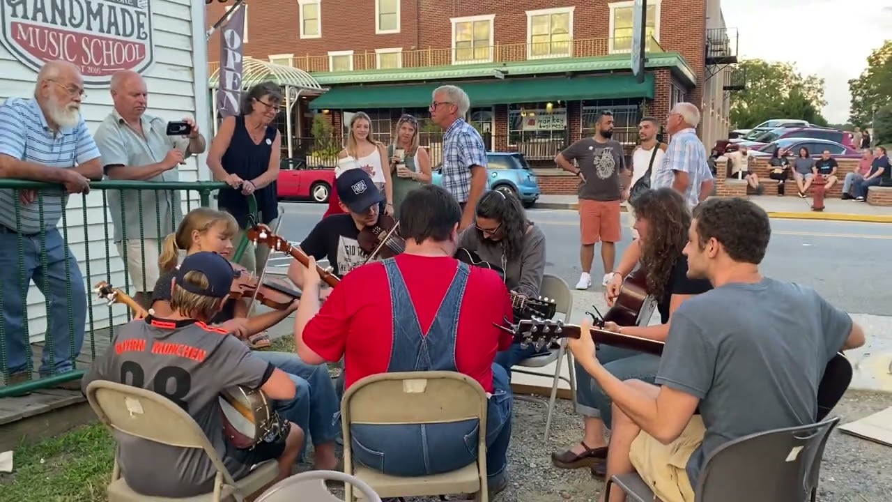 Jamming at The Floyd Country Store Friday Night Jamboree “Mississippi Sawyer” old time song