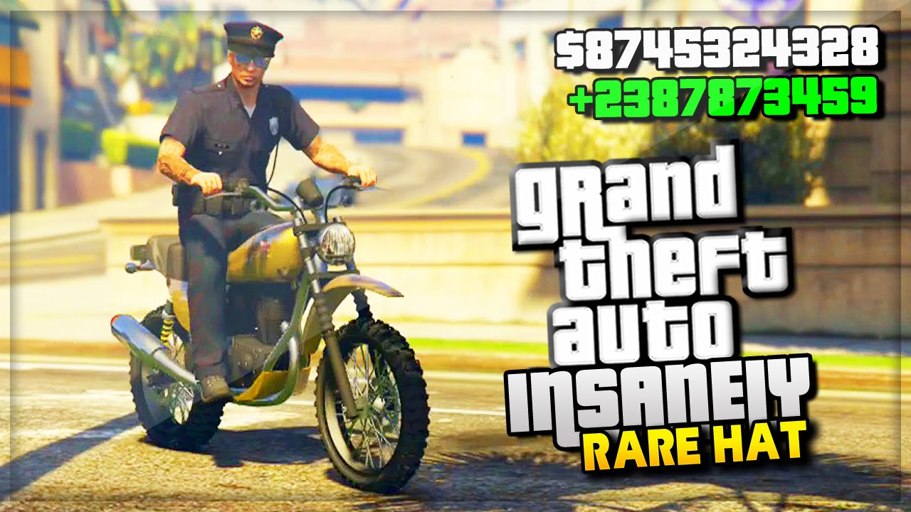 GTA 5 Online VERY RARE POLICE HAT & CUSTOM HEIST DLC OUTFIT! (GTA 5 Funny Moments Glitch)