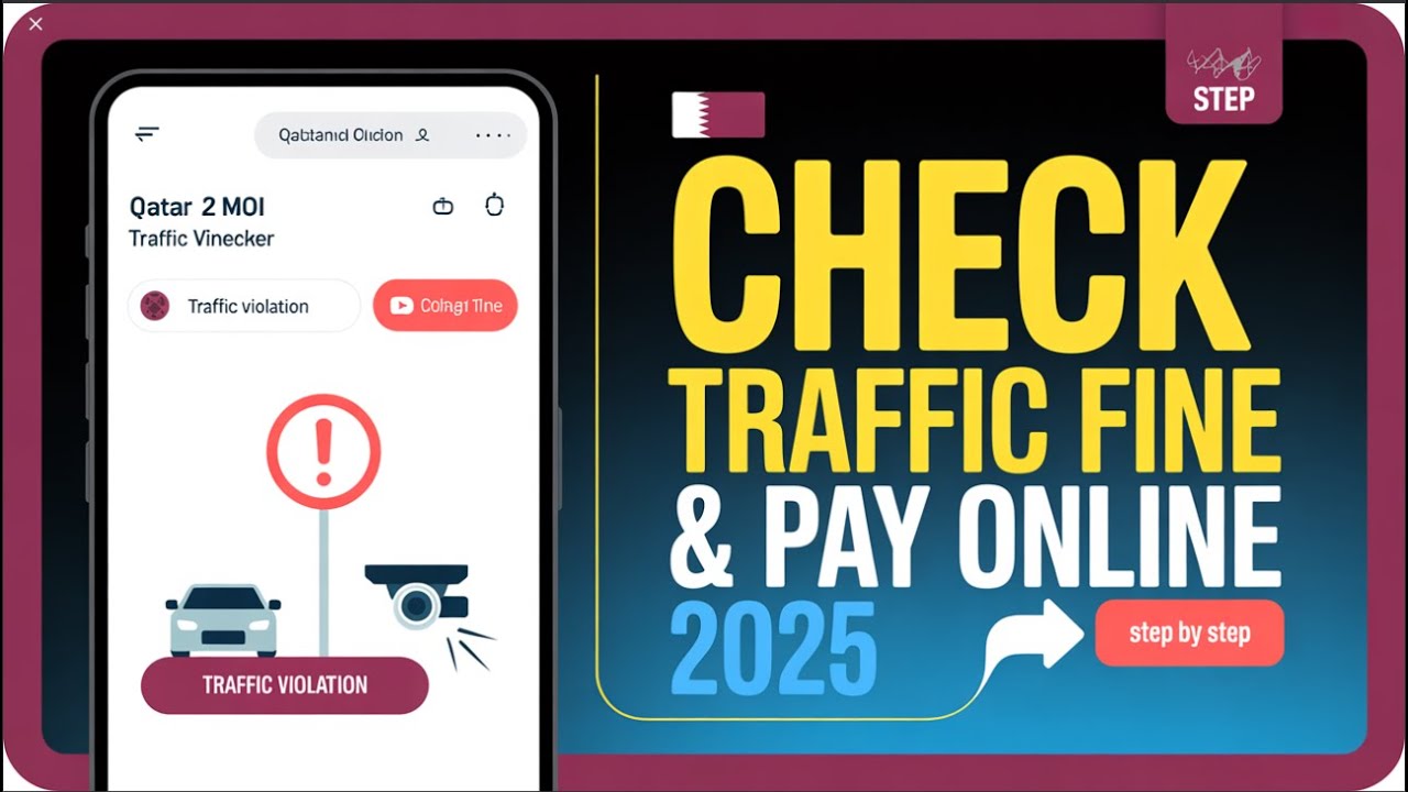 HOW TO CHECK & PAYMENT QATAR TRAFFIC VIOLATION BY ONLINE 2025 কাতার ট্রাপিক ফাইন পরিশোধ নিয়ম