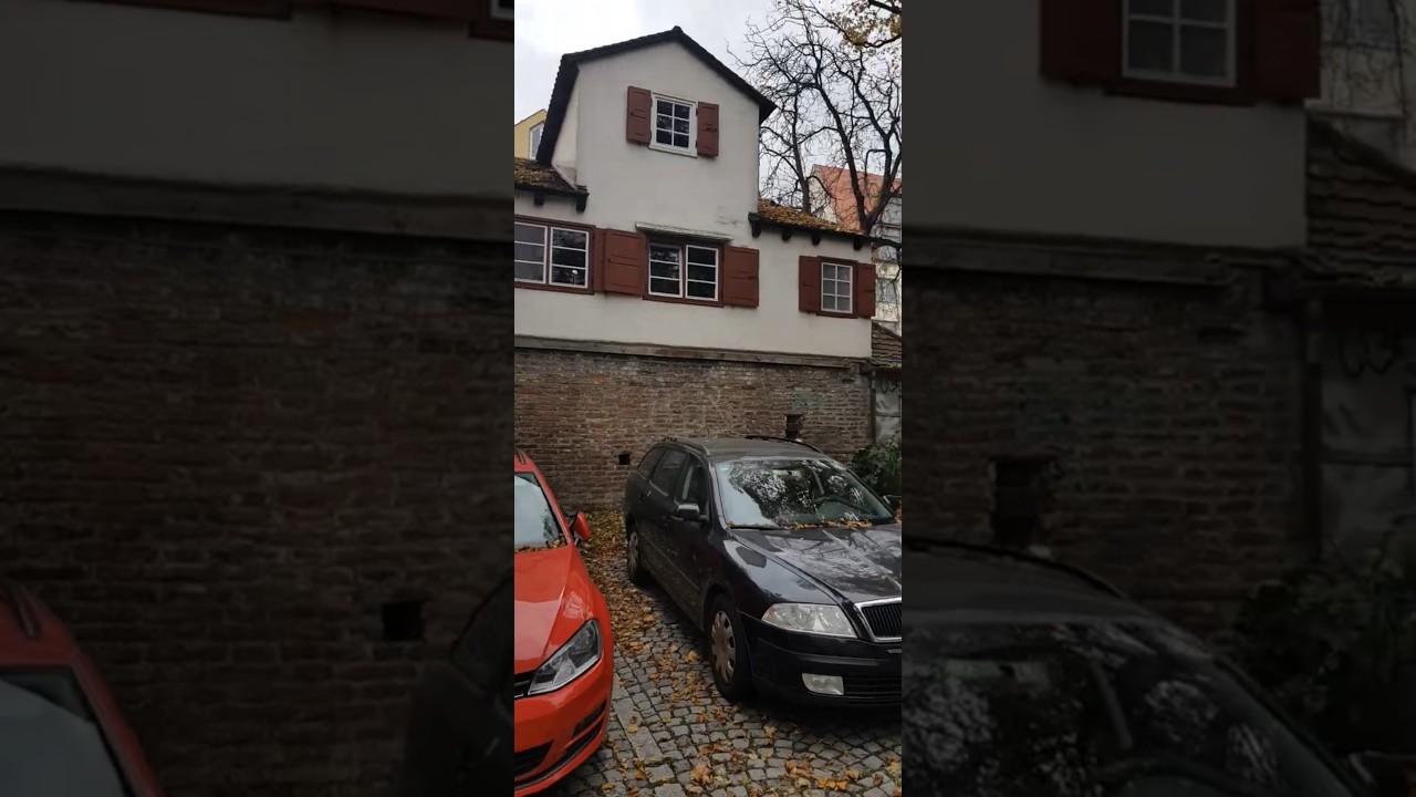 Задняя сторона Крепостной стены Ульма, солдатские домики на ней | Stadtmauer von Ulm, Soldatenh&auml;user