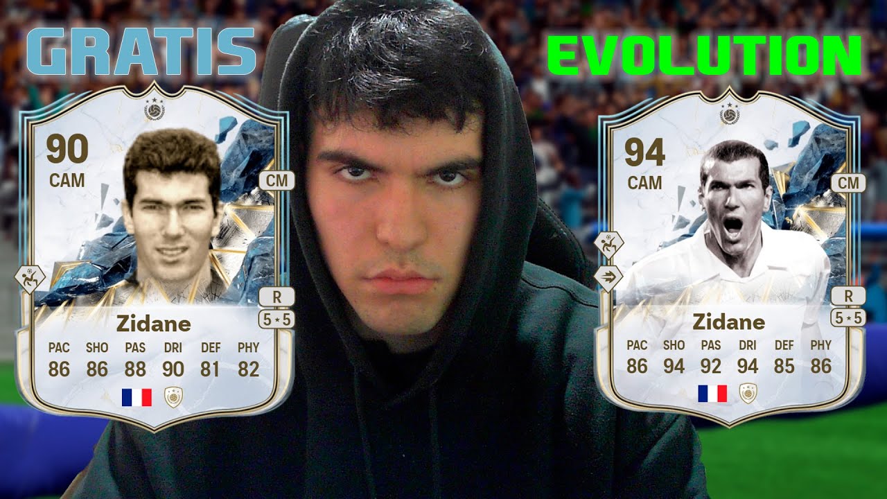 Megaevoluciono a ZINEDINE ZIDANE TOTY 2002 en FC 25 EVOLUTION