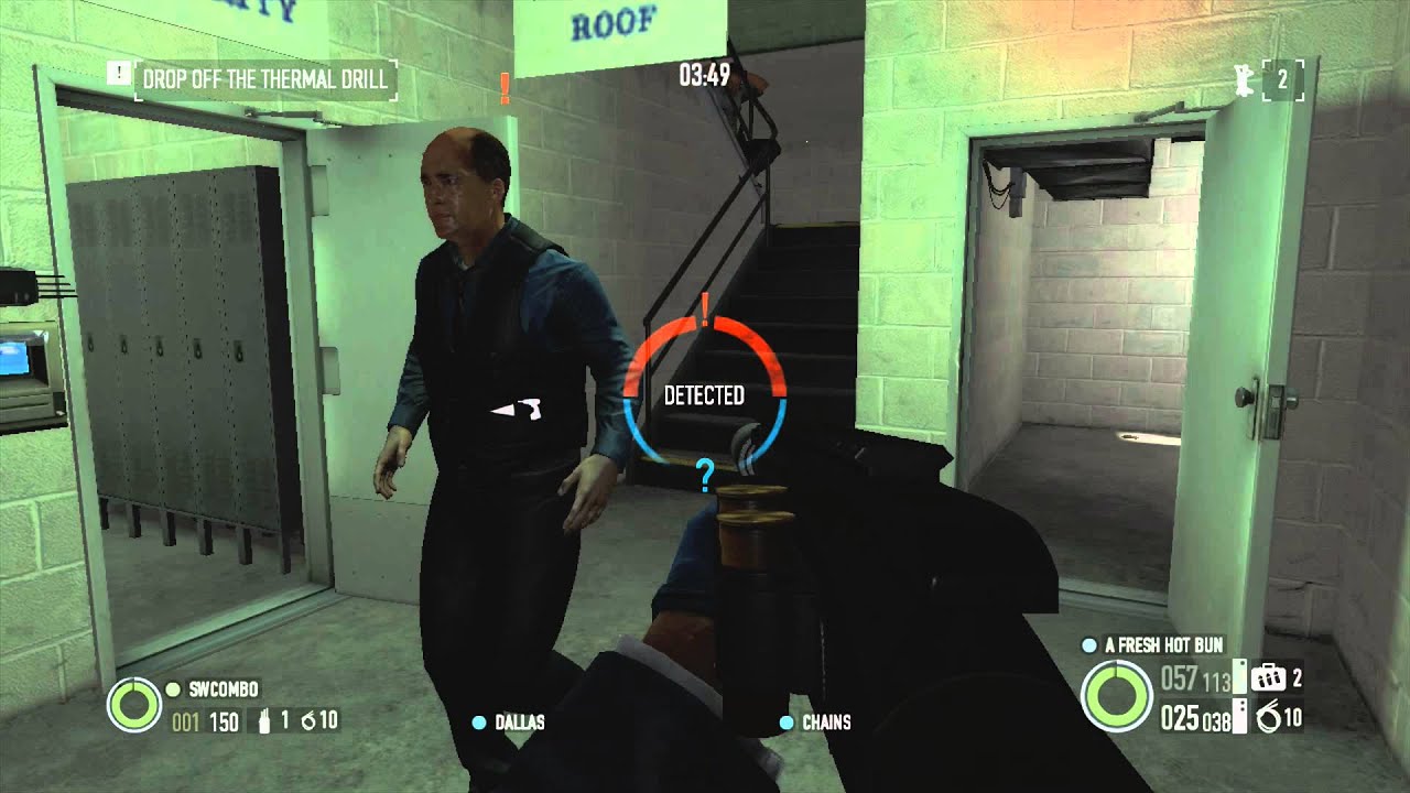 (Xbox 360) PayDay 2 Bain Bank Heist Gold Full Stealth With Randoms