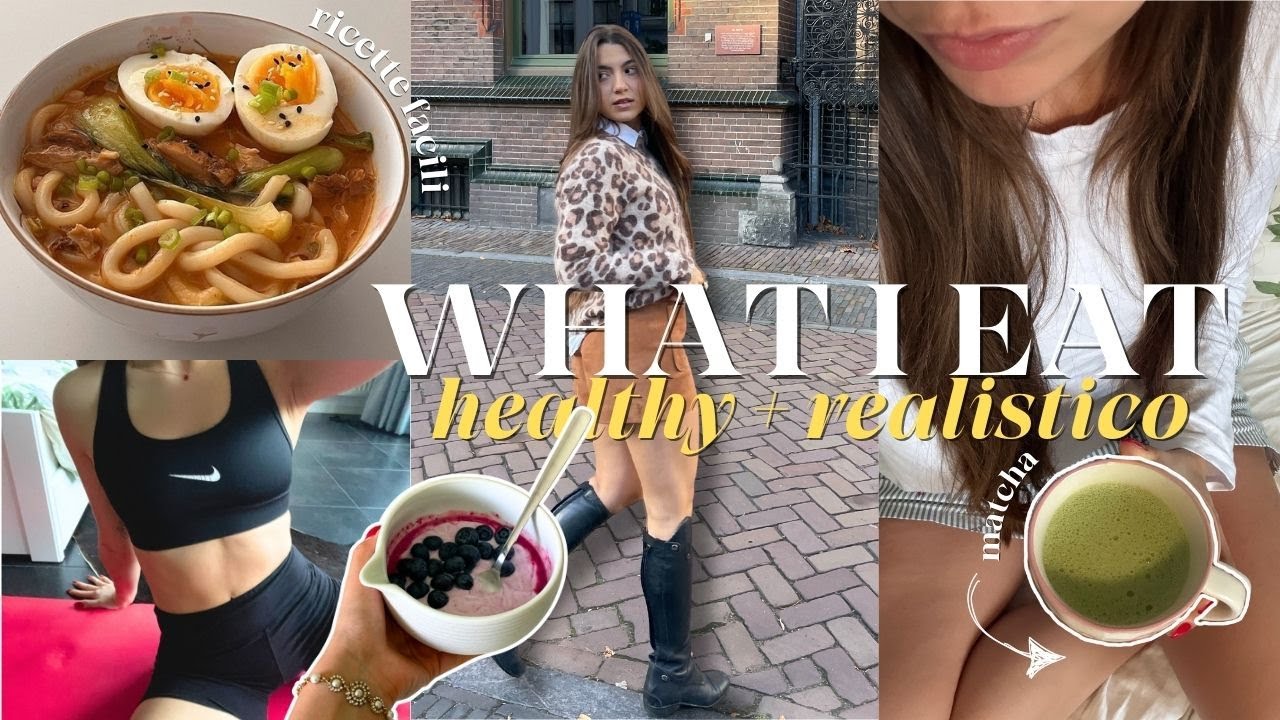 VLOG WHAT I EAT IN A DAY🍵 realistico & bilanciato, healthy recipes