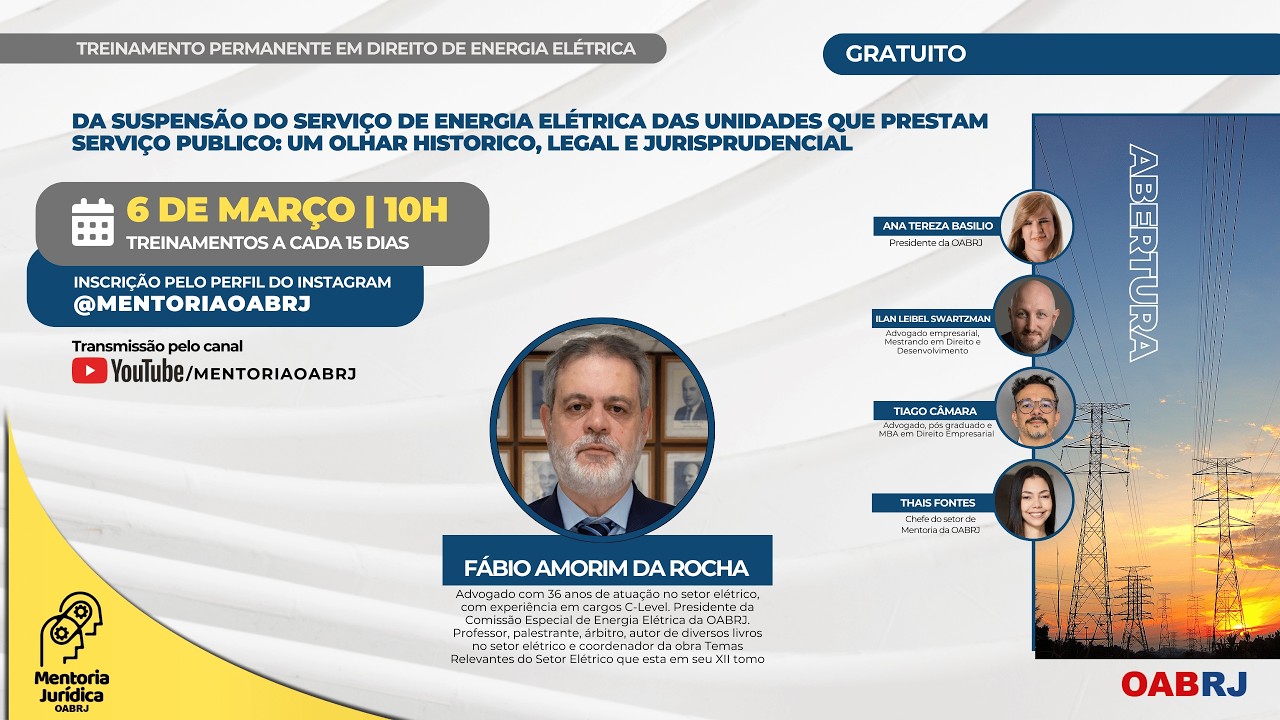 Da suspensão do serviço de energia elétrica as unidades que prestam serviço público - um olhar histo