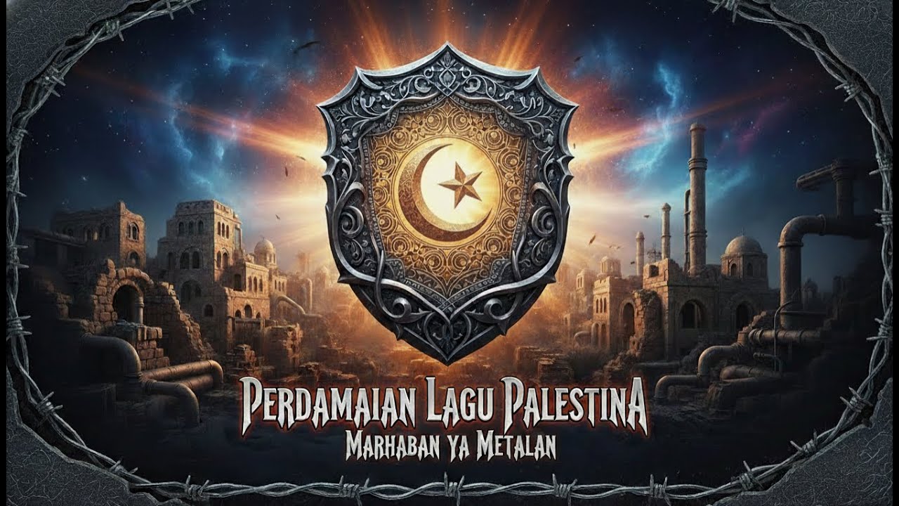 Sholawat Perdamaian Lagu PALESTINA  ( Fast Melodic Metalcore Cover With Lyrics )