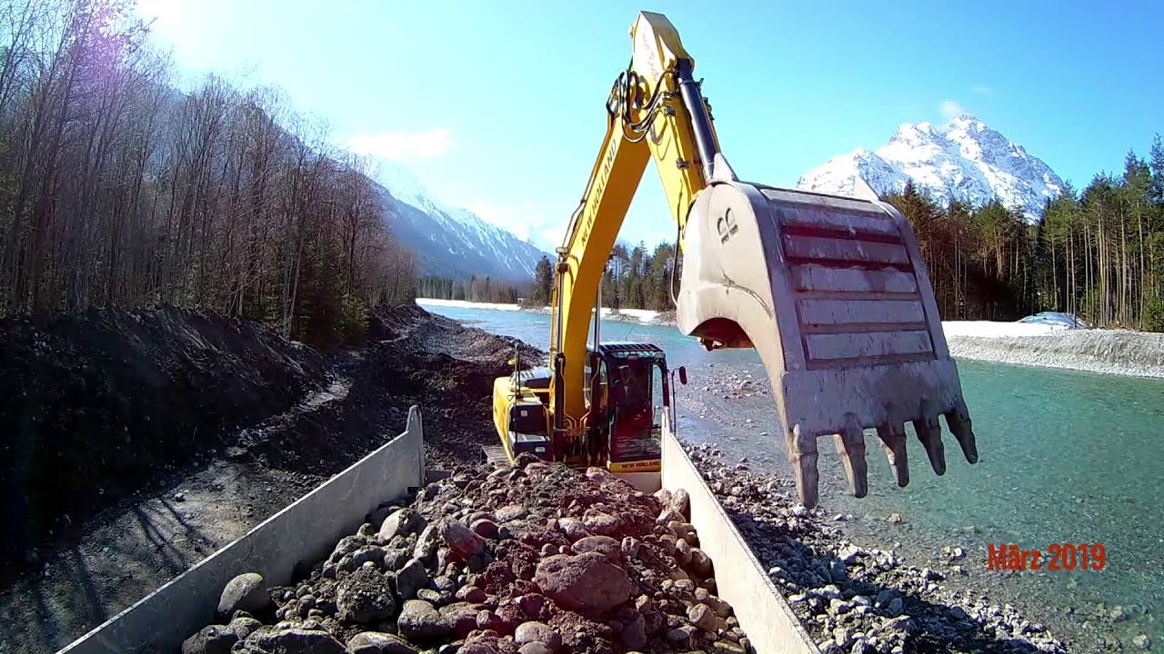 Neubau Strassenmeisterei Stanzach, Lechtal - Bezirk Reutte in Tirol - Erdbau 2019