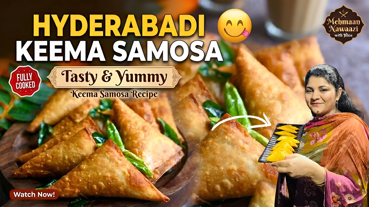 Hyderabadi Keema Samosa recipe |iftaar special Asli Hyderabadi Keema Samosa 🔥| Street Style Taste 😋😋