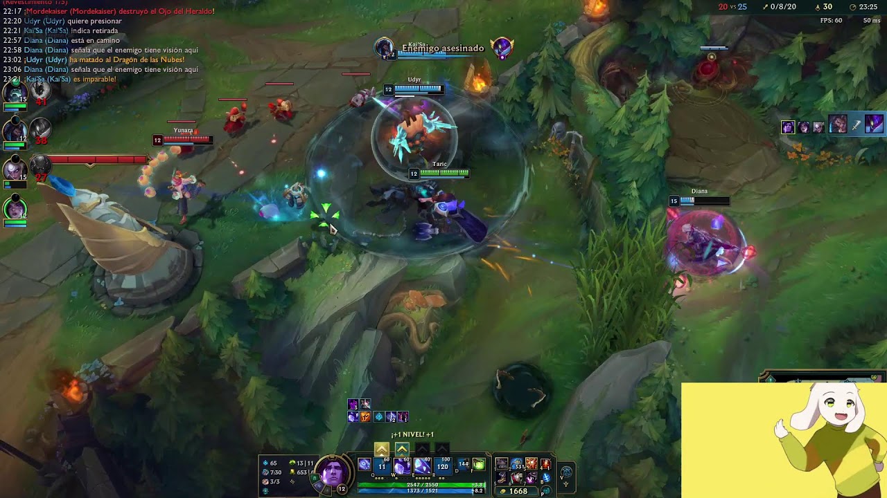 Jugando a league of legends