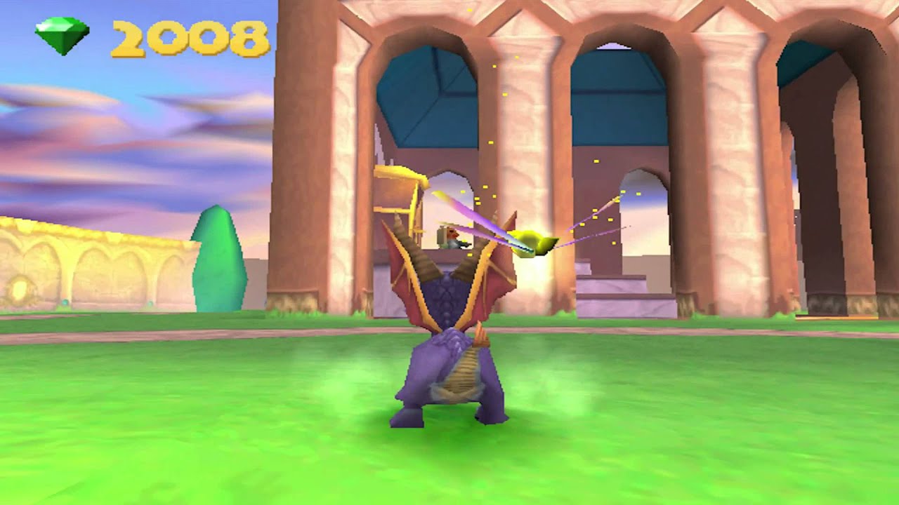 Spyro 3: Year of the Dragon (PS1) walkthrough - Midday Gardens