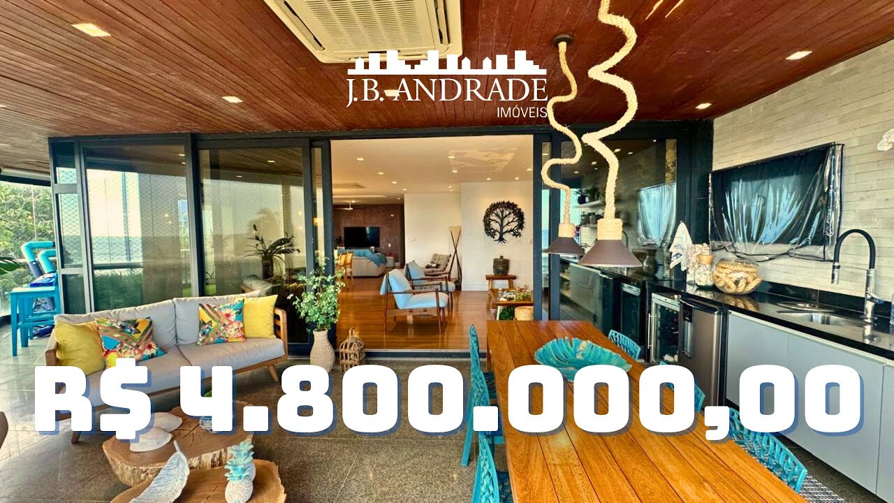 Apartamento Frente Mar na Barra da Tijuca &ndash; Luxo e Vista Exclusiva! R$ 4.8 Milh&otilde;es