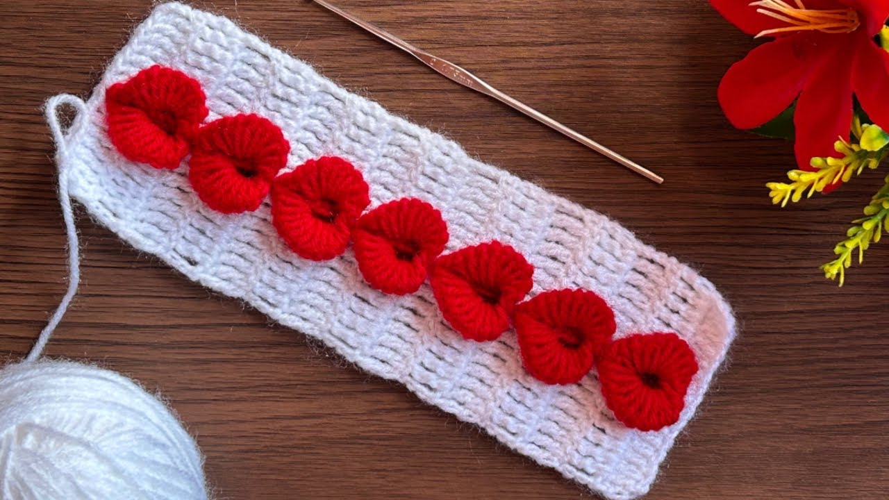 Wow😇Crochet heart ❤️toran Patti design #how to crochet toran design #jhalardesign #crochet pattern