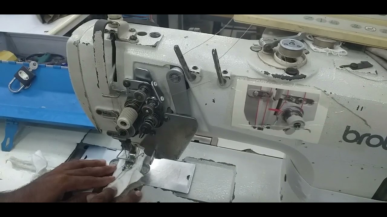 How to remove error 02 in brother double needle machine 8752 part(01)