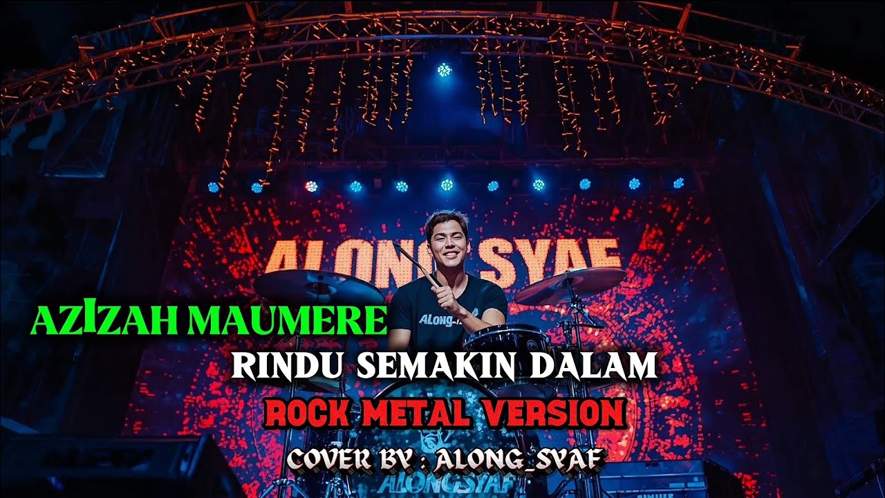 AZIZAH MAUMERE - RINDU SEMAKIN DALAM (VOCAL PRIA) | ROCK METAL | AI COVER | 