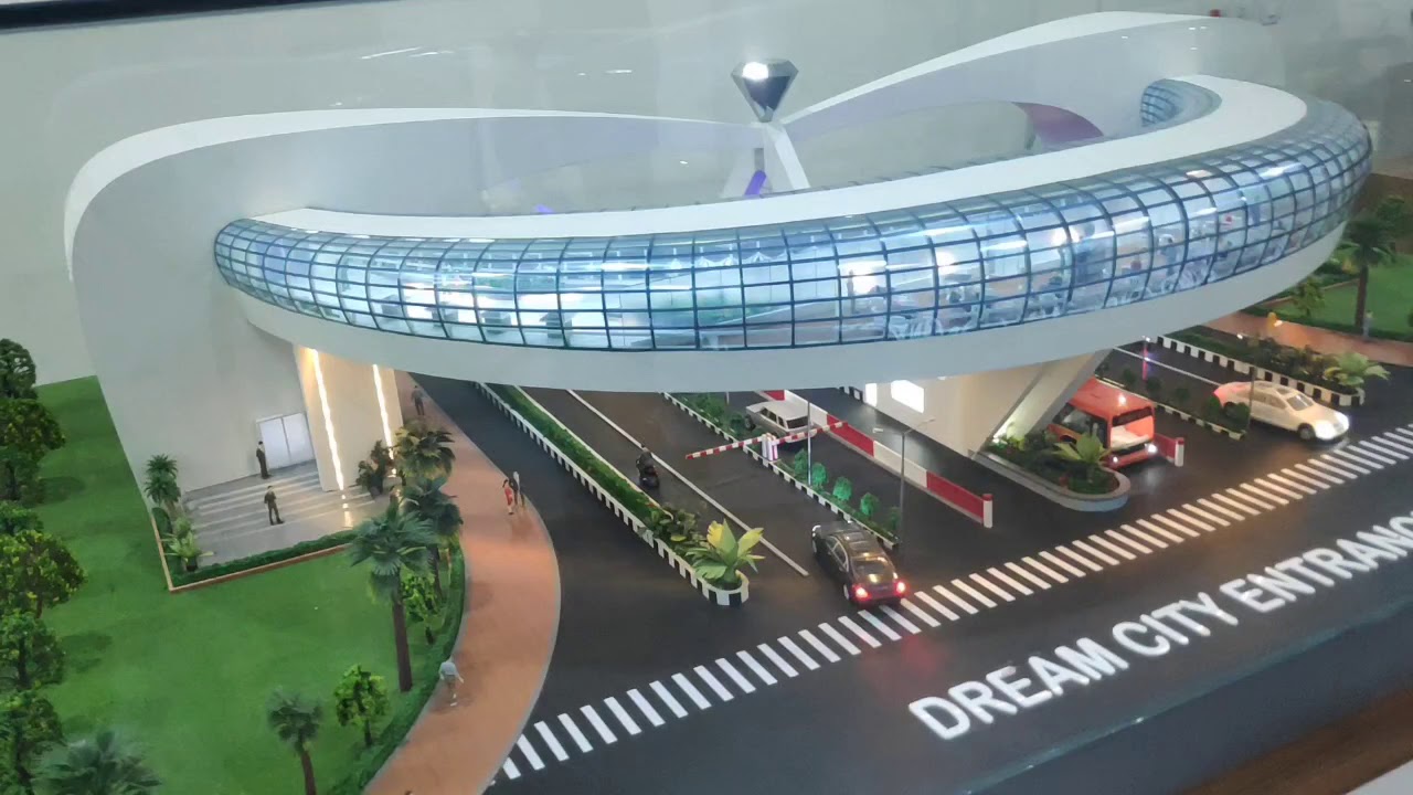 working model dream city entrance gate & surat diamond bourse , khajod 2020