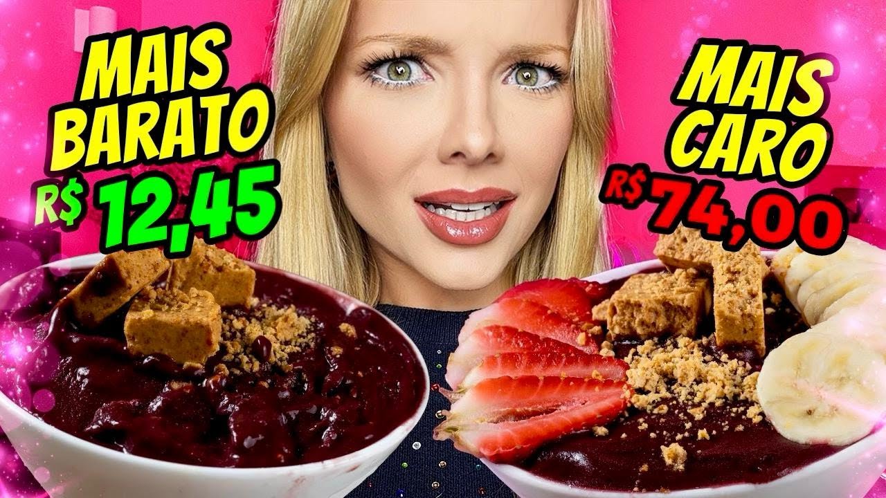 COMPAREI O A&Ccedil;A&Iacute; MAIS CARO E A MAIS BARATO DO APLICATIVO DE DELIVERY
