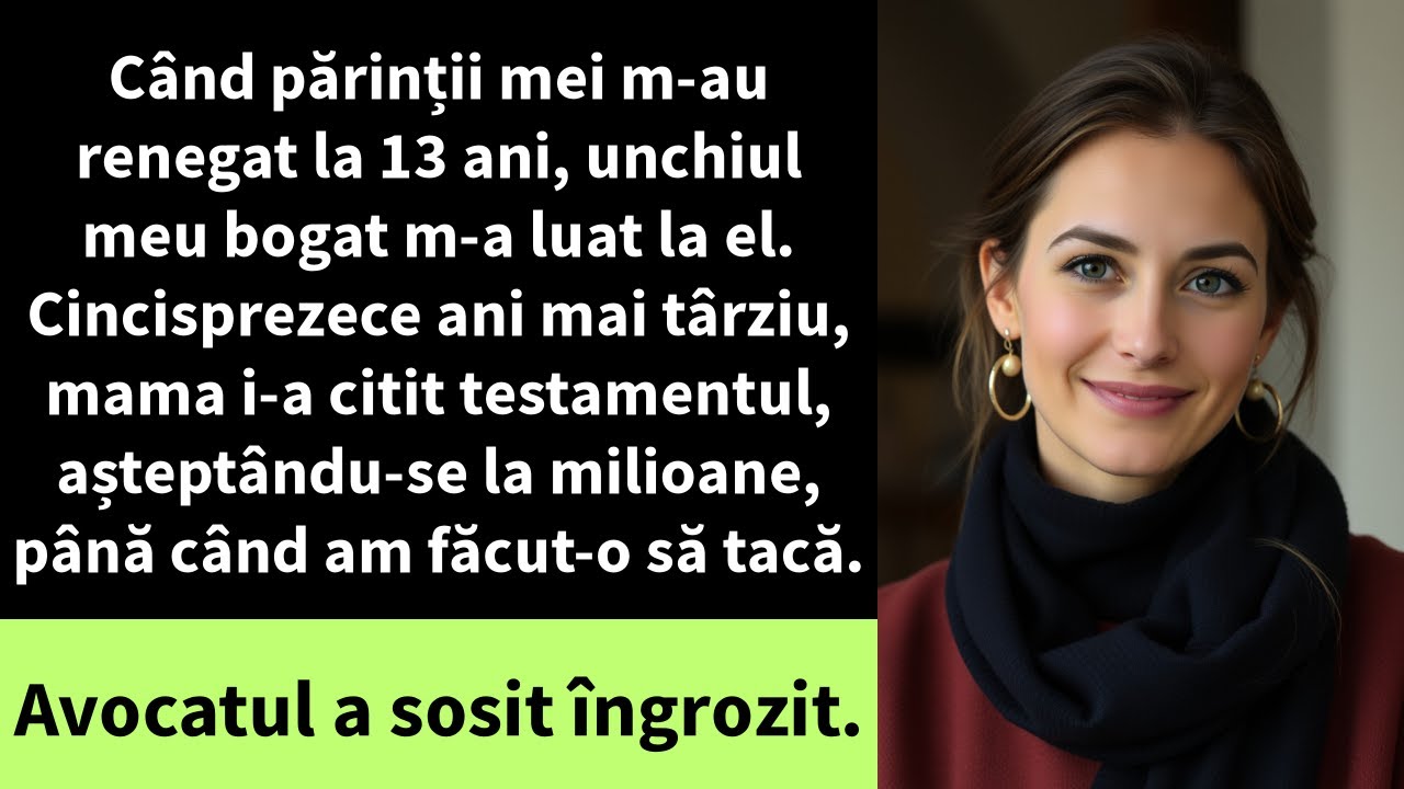 Când părinții mei m-au renegat la 13 ani, unchiul meu bogat m-a luat la el. Cincisprezece ani mai