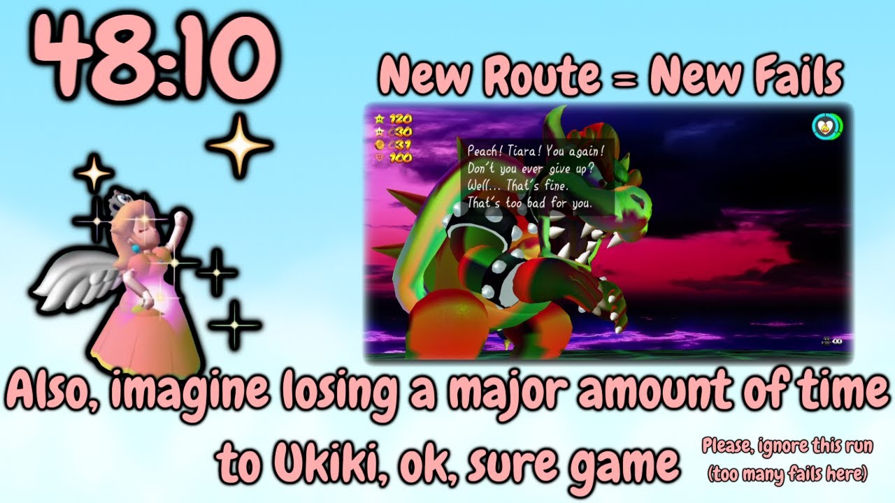 【SM64 EX Speedrun】Super Princess Peach in 