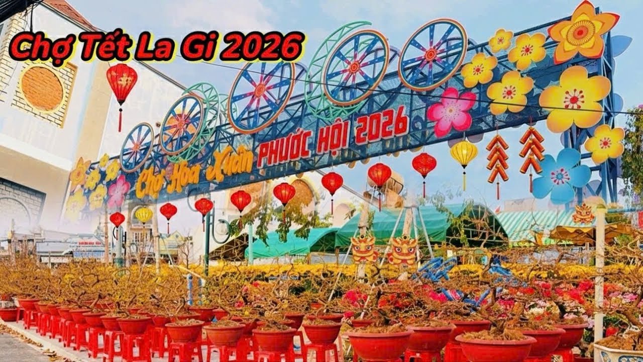 Chợ Tết Lagi 2026 – Hội Hoa Xuân Phước Hội Đẹp Bất Ngờ Trước Thềm Năm Mới