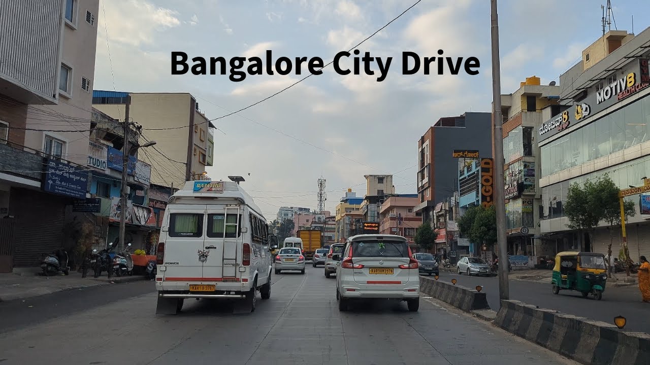 Bangalore City Morning Drive [4K]