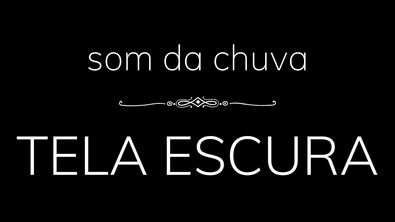 🌧   Som de Chuva para Dormir e Relaxar | Tela Preta  🌧 1 HORA 🌧