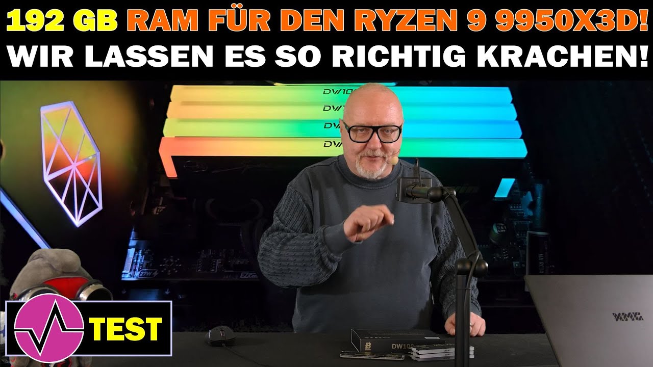 192 GB RAM im PC? Der Biwin Black Opal OC Lab Gold Edition DW100 4x48 GB DDR5-6000 macht es möglich!