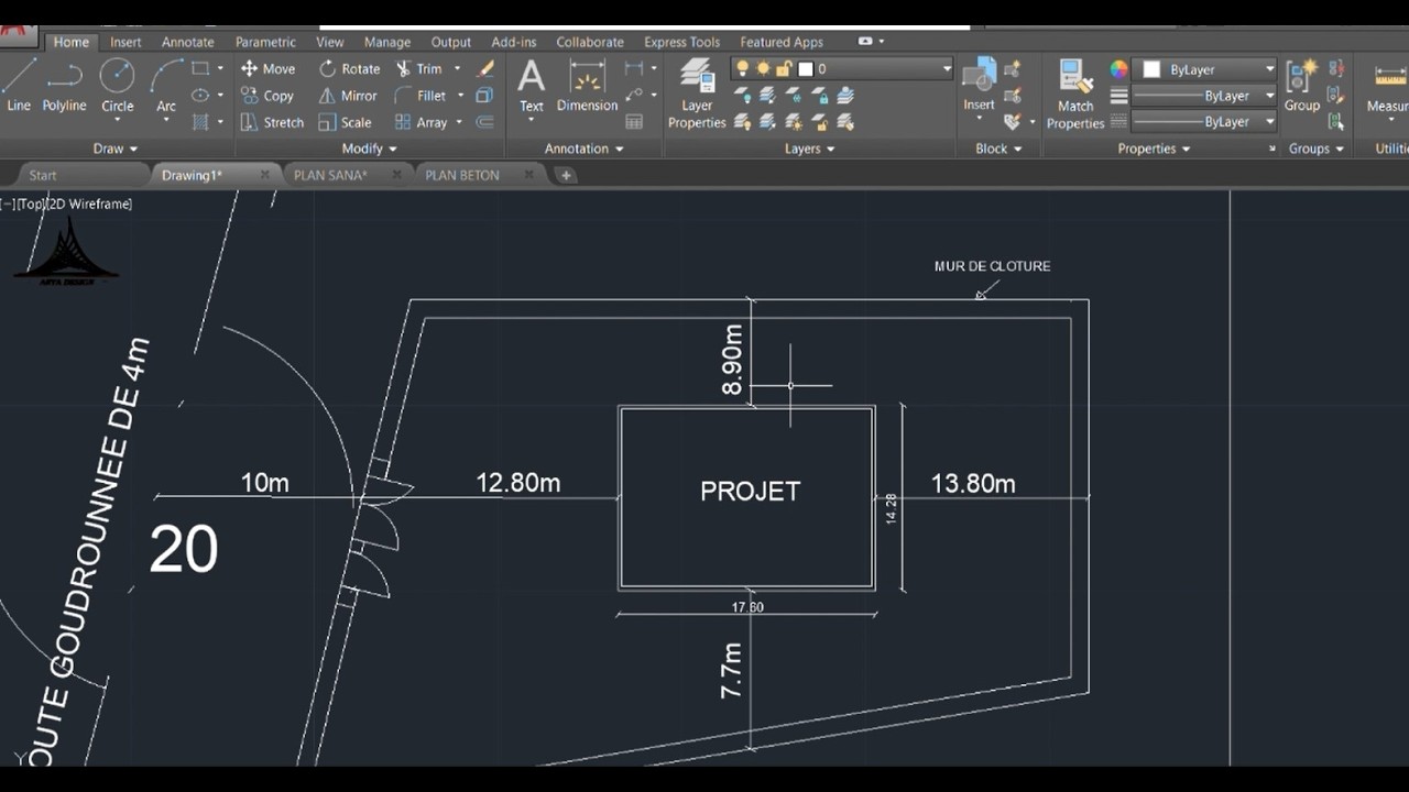DIFFERENT TYPE DE PLANS D'UNE CONSTRUCTION#autocad #architecture #ingenieur #geometry #construction
