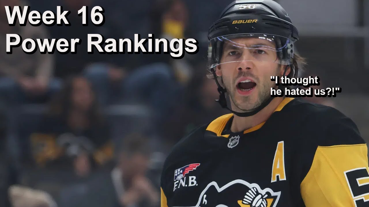NHL Power Rankings, January 24th 2026 Edition