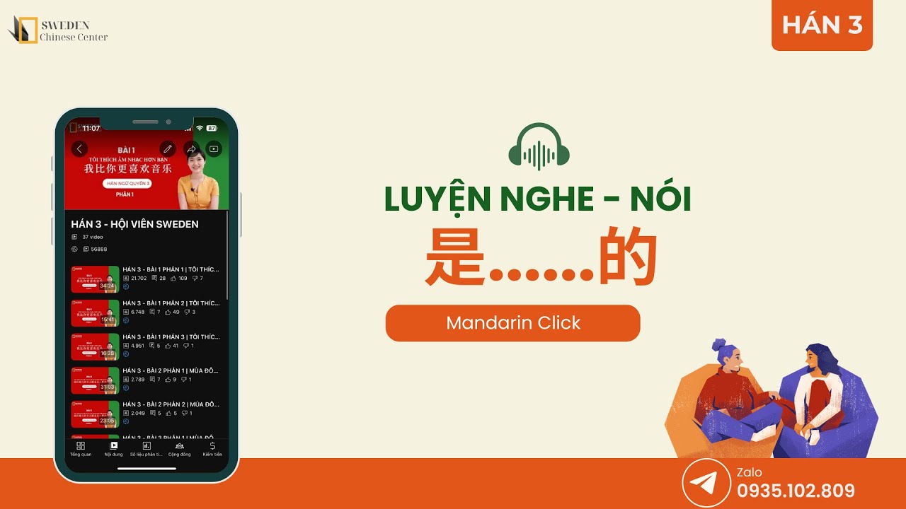 LUYỆN NGHE: 是......的 |Tự học tiếng Trung HSK Sweden