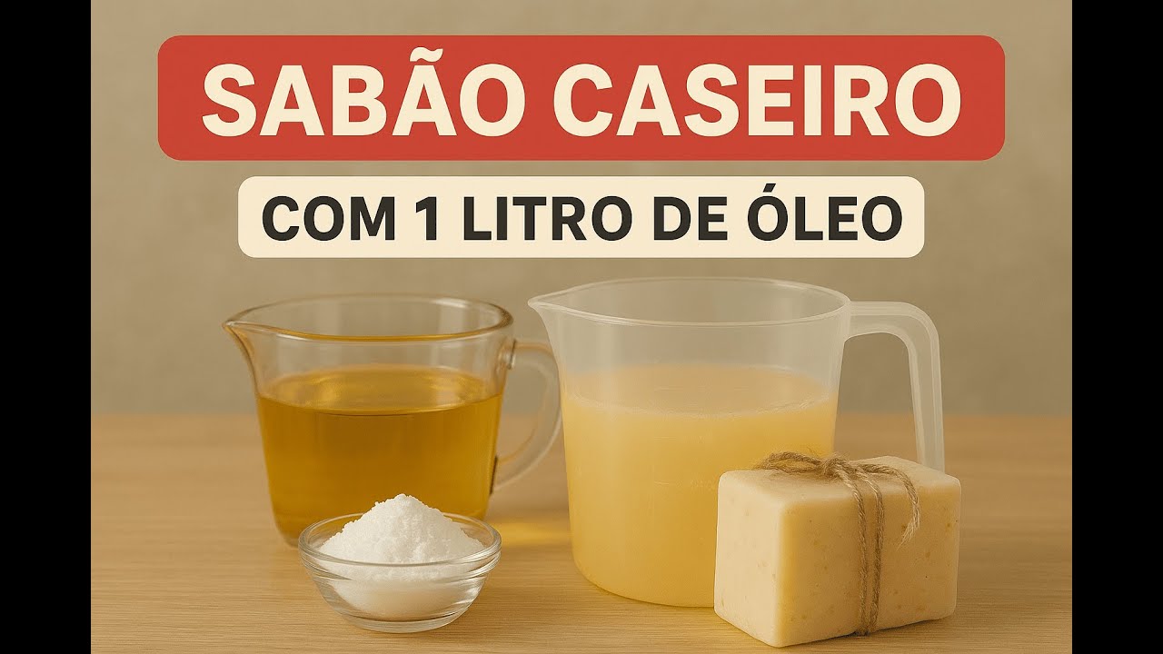 Sabão Caseiro com 1 Litro de Óleo – Receita Fácil e Econômica 🧼✨ - em Portugal