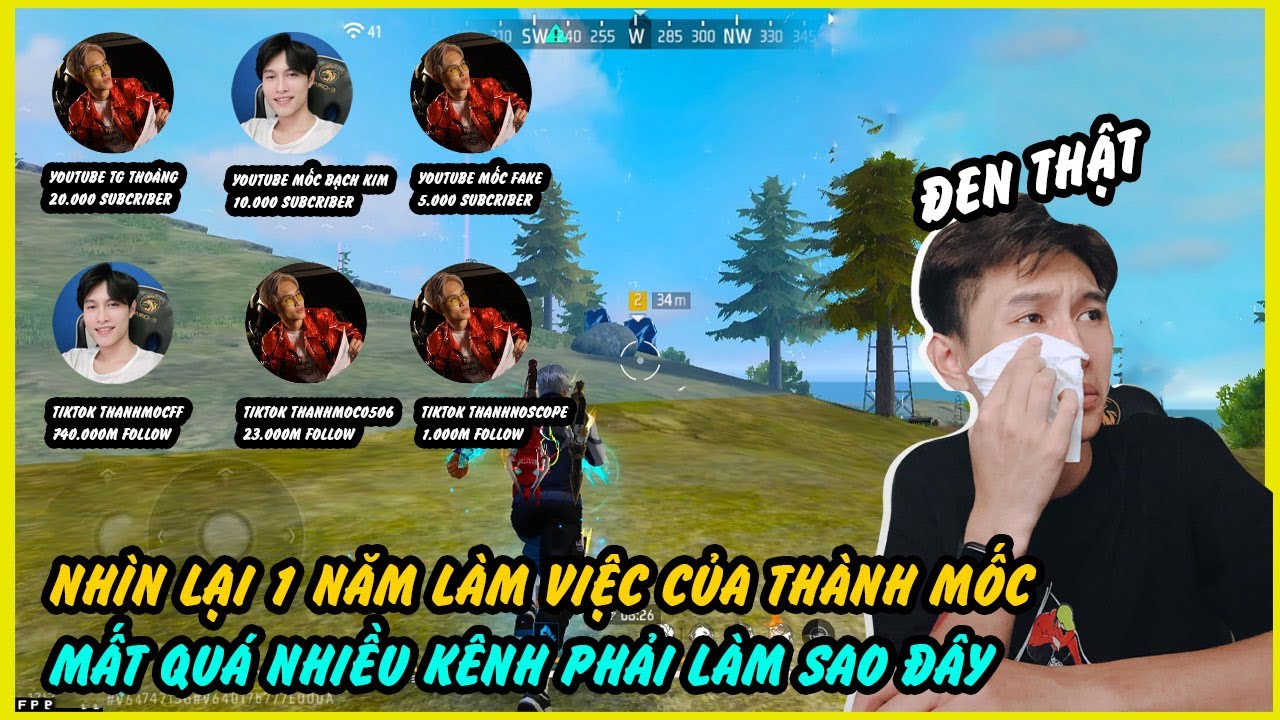 Freefire| Phản Ứng Của Thành Mốc Khi Mất Kênh TG Thoàng 20K Sub Ngay Trên Sóng Live Stream
