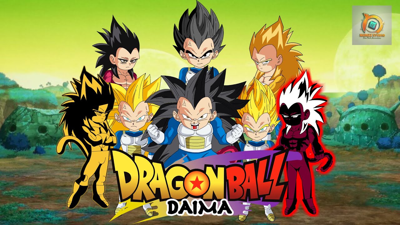 Dragon Ball Daima - Vegeta All Transformatoins in Demon Realm | Daima Transformations | Fanimation