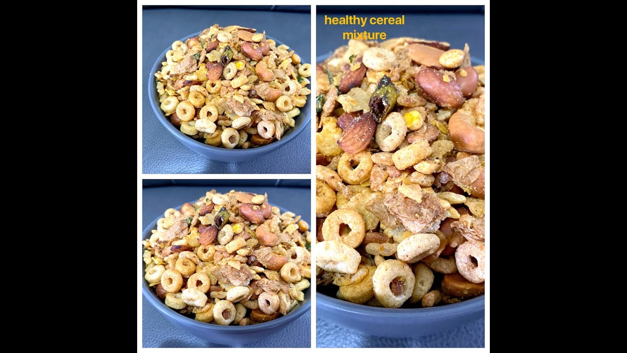 healthy cereals chivda recipe | healthy cereal mixture | how to make healthy cereal chivda