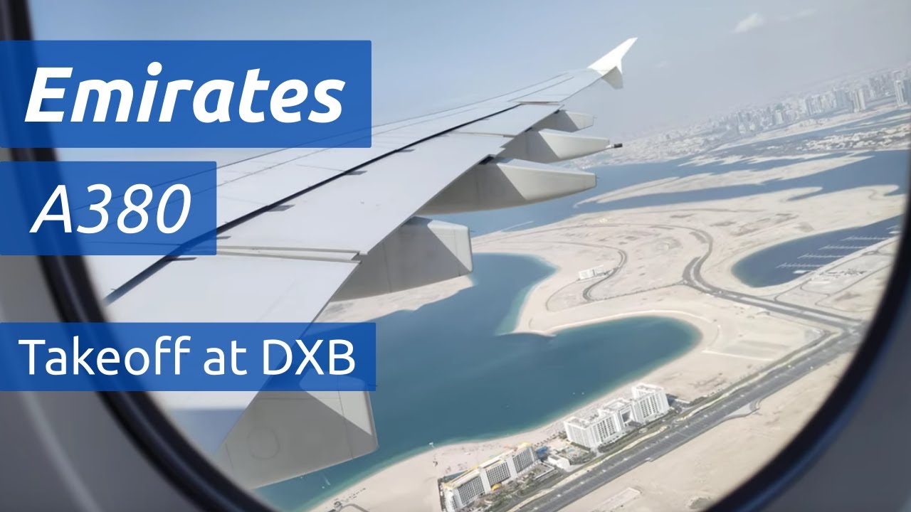 Takeoff at Dubai | Emirates A380-800 | 28.03.2024