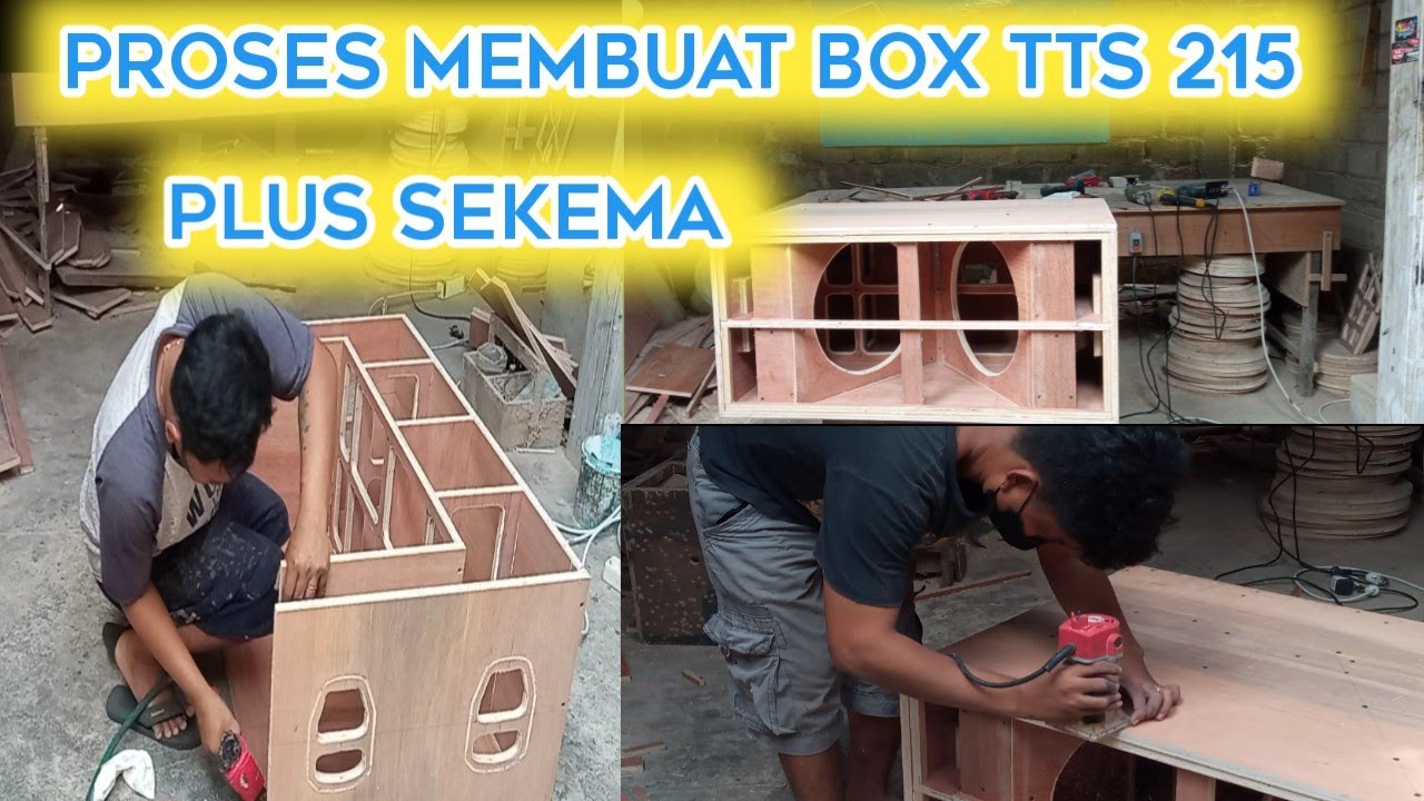 pembuatan box subwoofer tts versi 15in dan sekema#boxspeaker  #tts36
