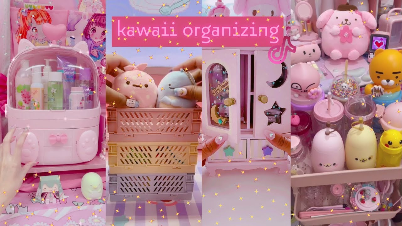 Kawaii organization and restocking || ASMR || tiktok compilation🐥🌸