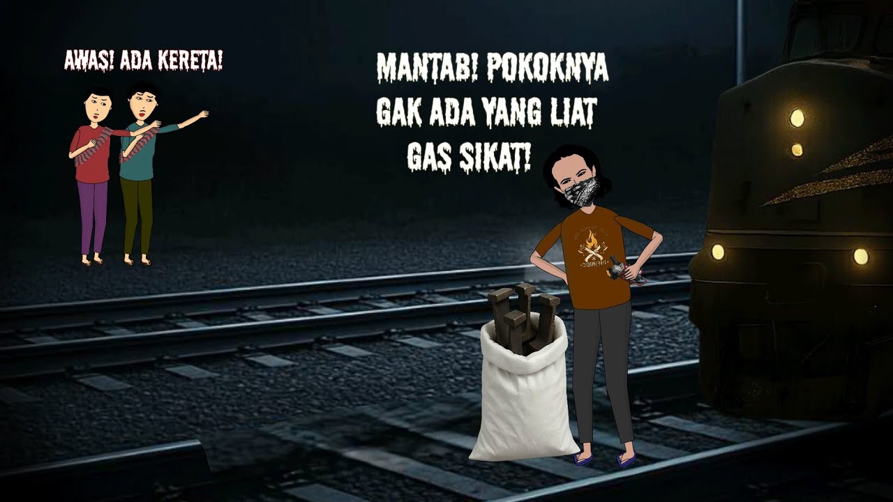 Azab Pencuri Besi Rel Kereta Berakhir Tragis‼️Animasi Azab Full Movie 🎬