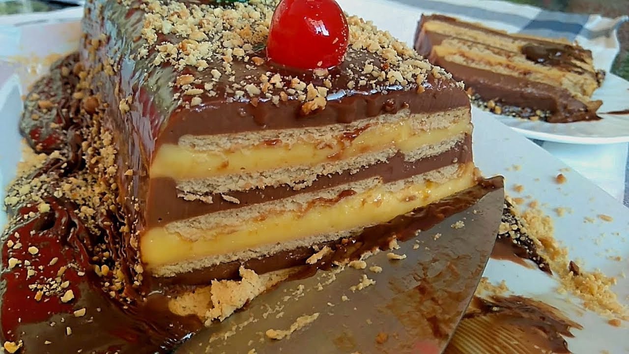 La preferida, la tarta de toda la vida! | Tarta de la abuela de crema y chocolate | El Dulce Paladar