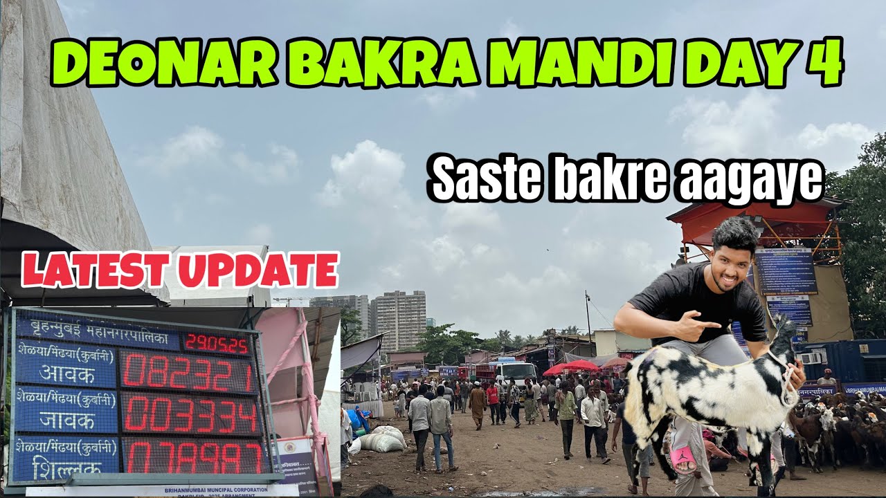 Deonar Bakra Mandi Day 4||Saste Bakre aagaye hai||#deonar #deonarbakra #bakramandi #deonarmandi