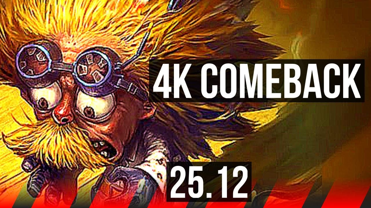 HEIMERDINGER vs SINGED (TOP) | 4k comeback | KR Master | 25.12