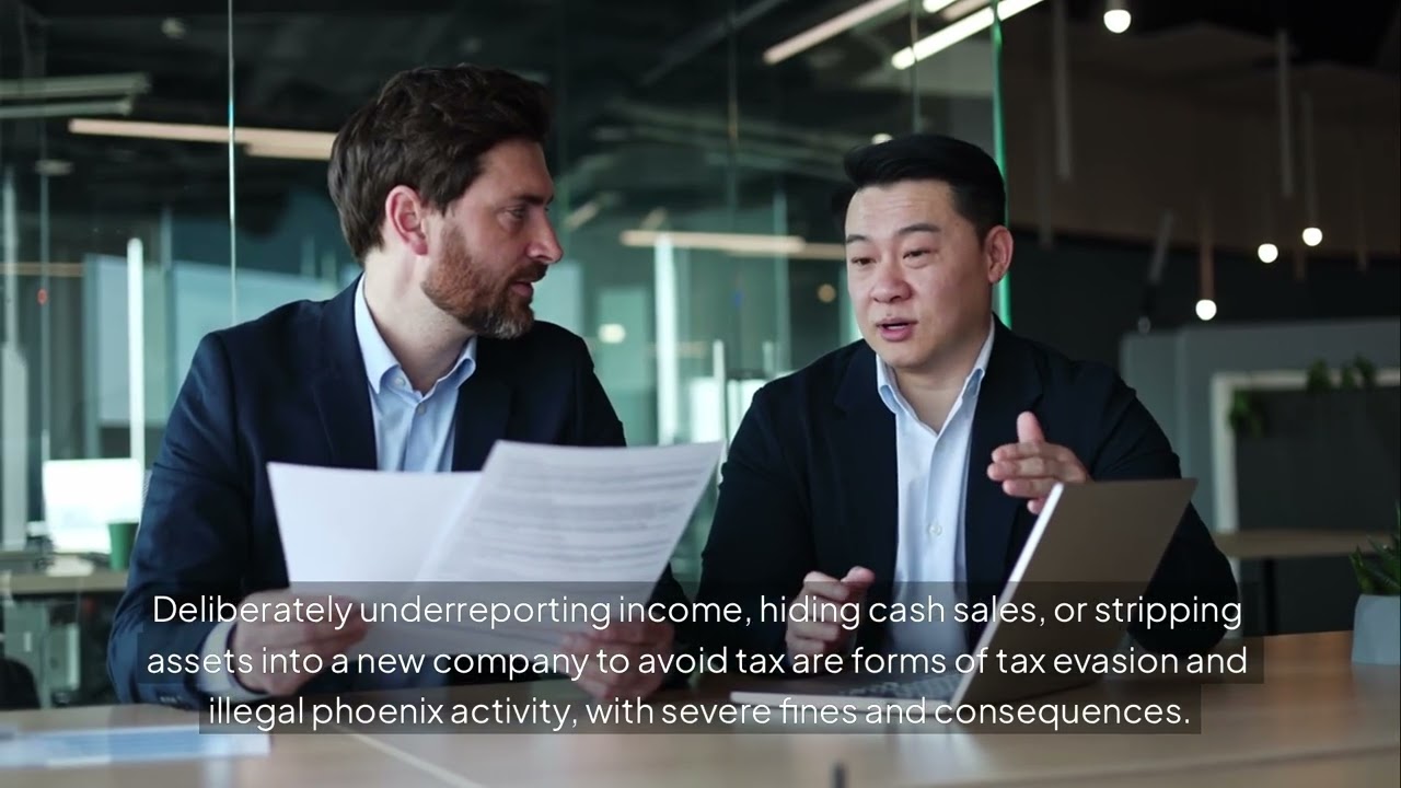 Tax Evasion and Insolvency. How ATO, ASIC and phoenix laws can put Directors at risk. #shorts