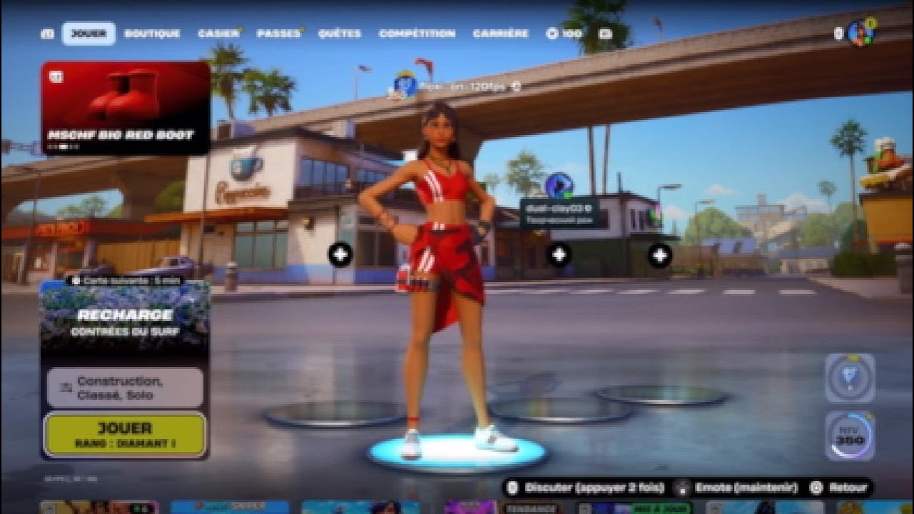 Je joue à fortnite en diamant 1 ( J'ai adoré faire la vidéo)