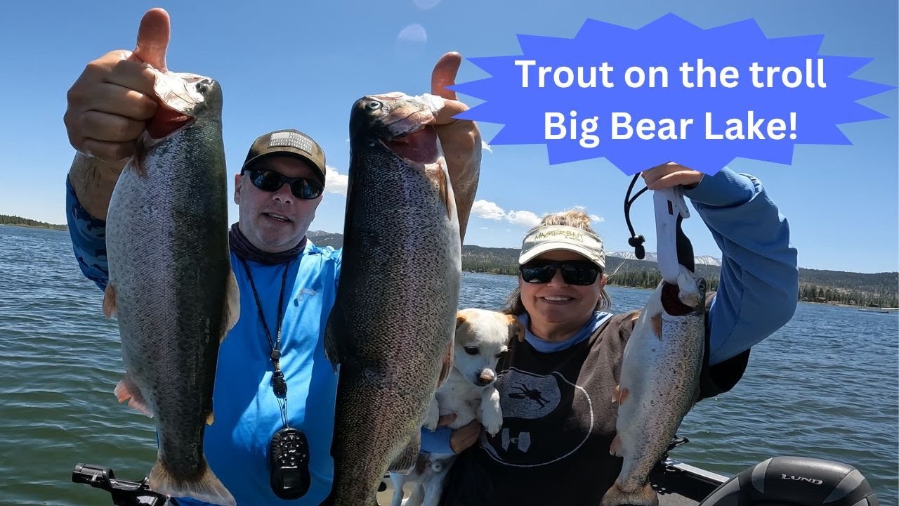 Trolling for trout on Big Bear Lake